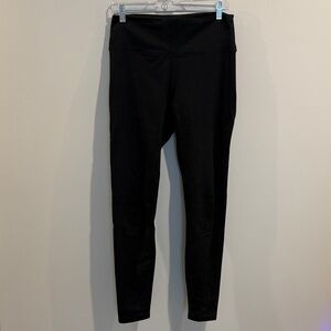 Fabletics Black Leggings with Logo Detail